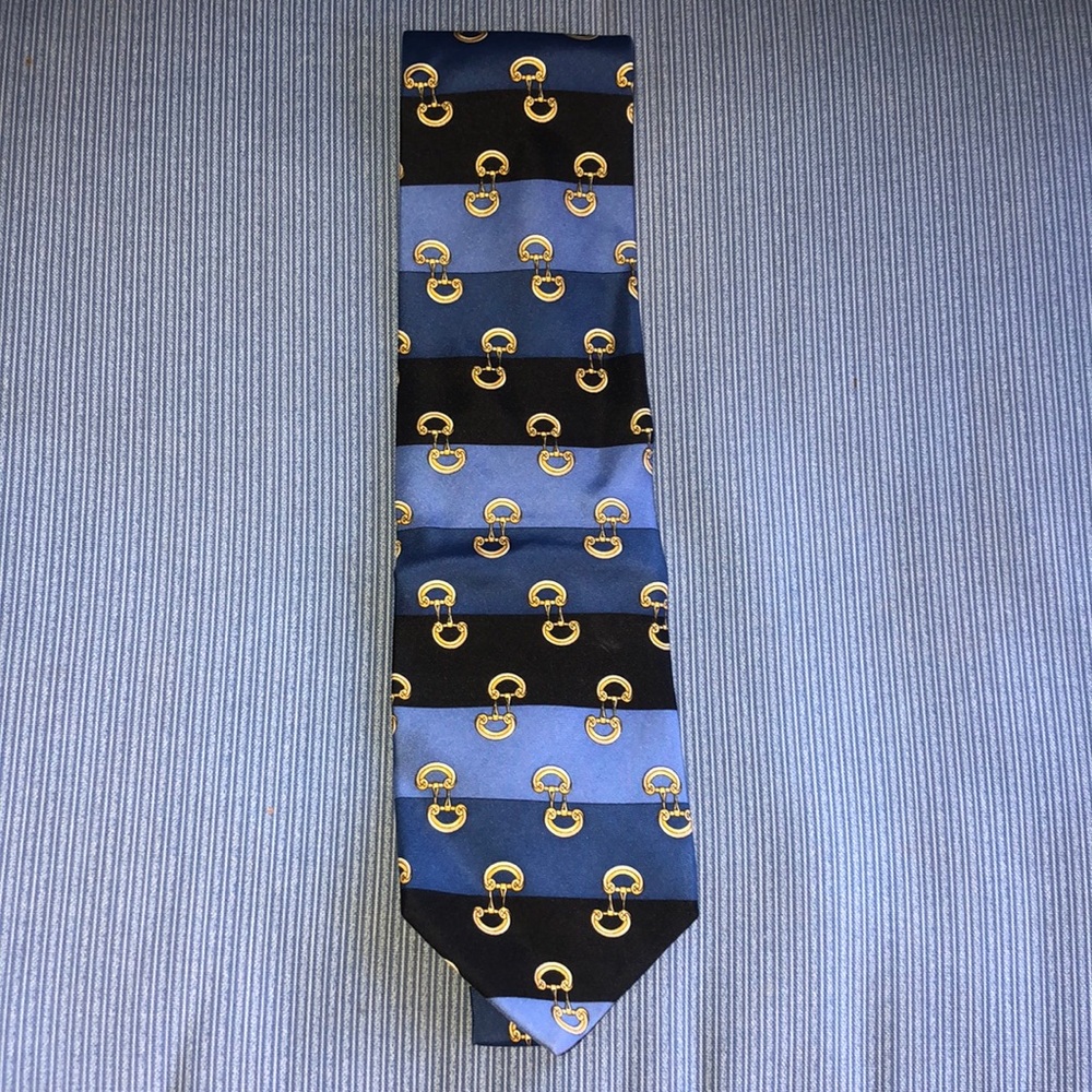 VINTAGE paolo Gucci horsebit scarf